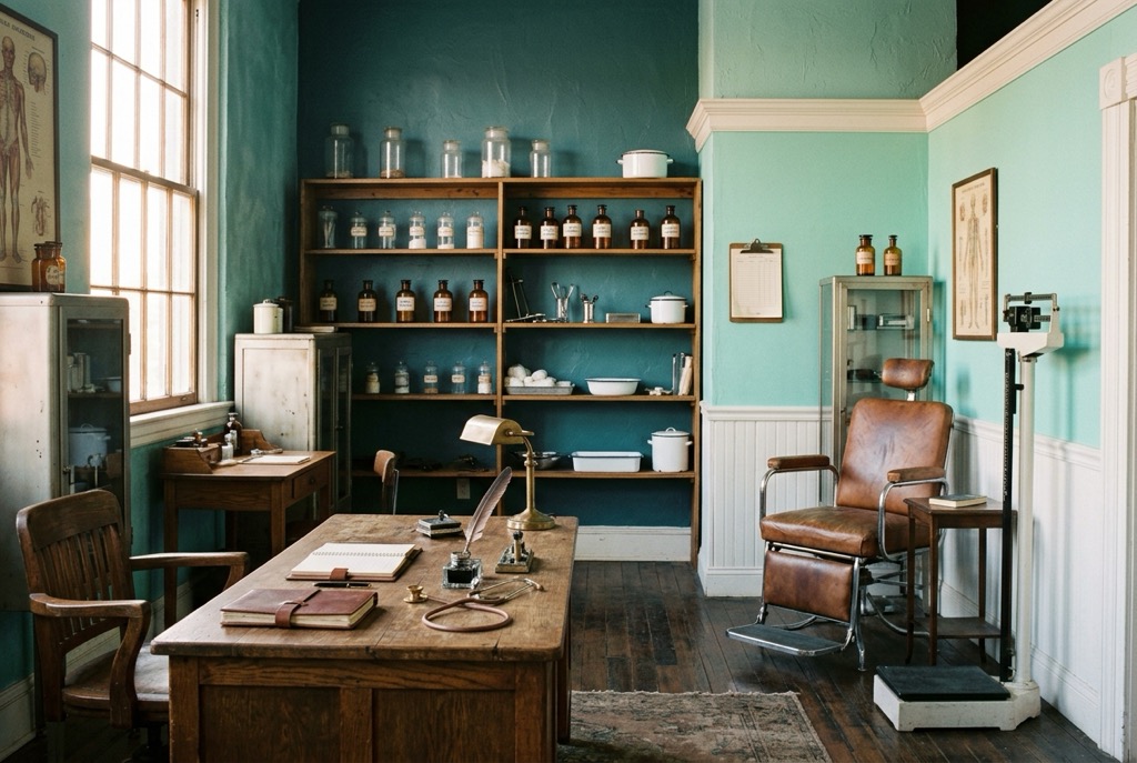 A vintage company health office and clinic